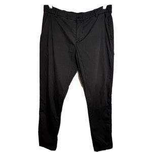 Lululemon Mens Commission Classic Fit Swift Cotton Pants Size 34 Black M5440S